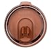 Replacement Lid with Retractable Sip Hole Cover for 30 Oz (Ounce) Insulated Tumblers, Straw Ready (Rose)