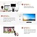 TV Antenna,2018 Upgrade Digital TV Antenna Best 50+ Miles Range with Amplifier Signal Booster for Indoor, UL USB Power Supply and 16.5FT High-Performance Coax Cable-1080P 4K Ready for FUN-Transparen