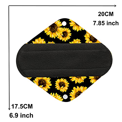 7pcs/Set Reusable Menstrual Pads Including 1pc Mini Wet Bag +6pcs Bamboo Charcoal photo 10