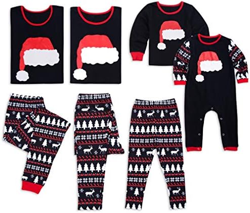 Vanbuy Christmas Family Matching Pajama PJ Sets Holiday Family PJs