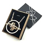 Harry Potter Hermione 18k Gold TIME TURNER NECKLACE in Box