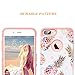 Fingic Pineapple Floral Ultra Slim Case Hard PC Soft Rubber Anti-Scratch Shockproof Protective Case Cover for iPhone 7/8 Plus (Pink02)