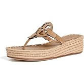 Tory Burch Women's Miller Raffia Wedge Sandals 25mm