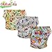 Ohbabyka Baby Training Diaper Pants,Baby Nappy Diapers Waterproof, 3PCS Pack, Fit for 12-24 Month