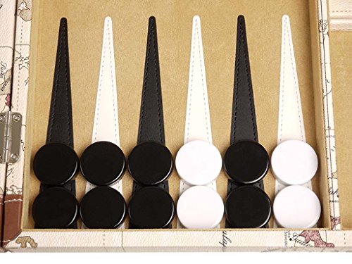 Middleton Games Map Backgammon Set, 18-Inch