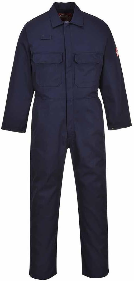 Portwest BIZ1 Men's Protective Workwear Overalls Bizweld FR Coverall Navy, 3X-Large, 3XL