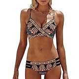 Canserin Hot Sale!Women Bikini Set, Women's Bohemia Two Piece Swimsuit Bikini Set Push-Up Padded Bra Beach Swimwear
