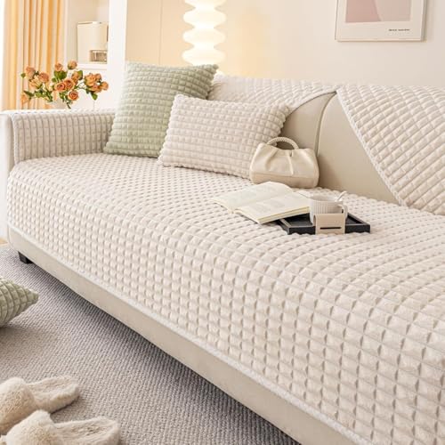 tianxinbaobei Soft Velvet Fuzzy Couch Covers Washable(1PC, 35.4"x63") at Amazon