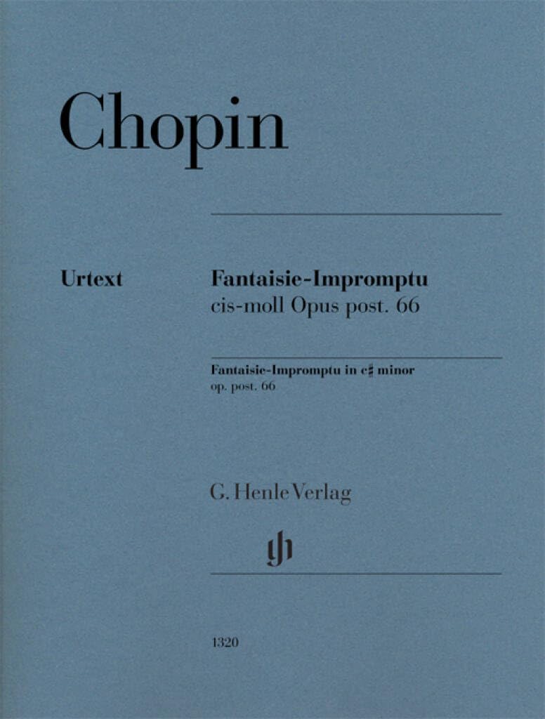 FREDERIC CHOPIN : FANTAISIE-IMPROMPTU - PIANO - DO DIESE MINEUR - OP. POST. 66