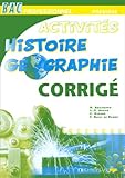 Image de Histoire-géographie, bac pro - première, exercices corrigés