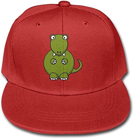 QZJKW Children Kids Cartoon Tyrannosaurus Cotton Flat Snapback Baseball Caps Adjustable Mesh Hat Mesh Hat Red One Size Fits Most