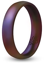 Knot Theory Cosmic Purple Silicone Ring for Men