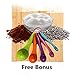 YuliTech Cake Decoration Tip Set, Including 16pcs Stainless Steel Icing Tip Set+10 Pastry Bags+1 coupler+ Measuring Spoon Set To Make The Perfect Mixture
