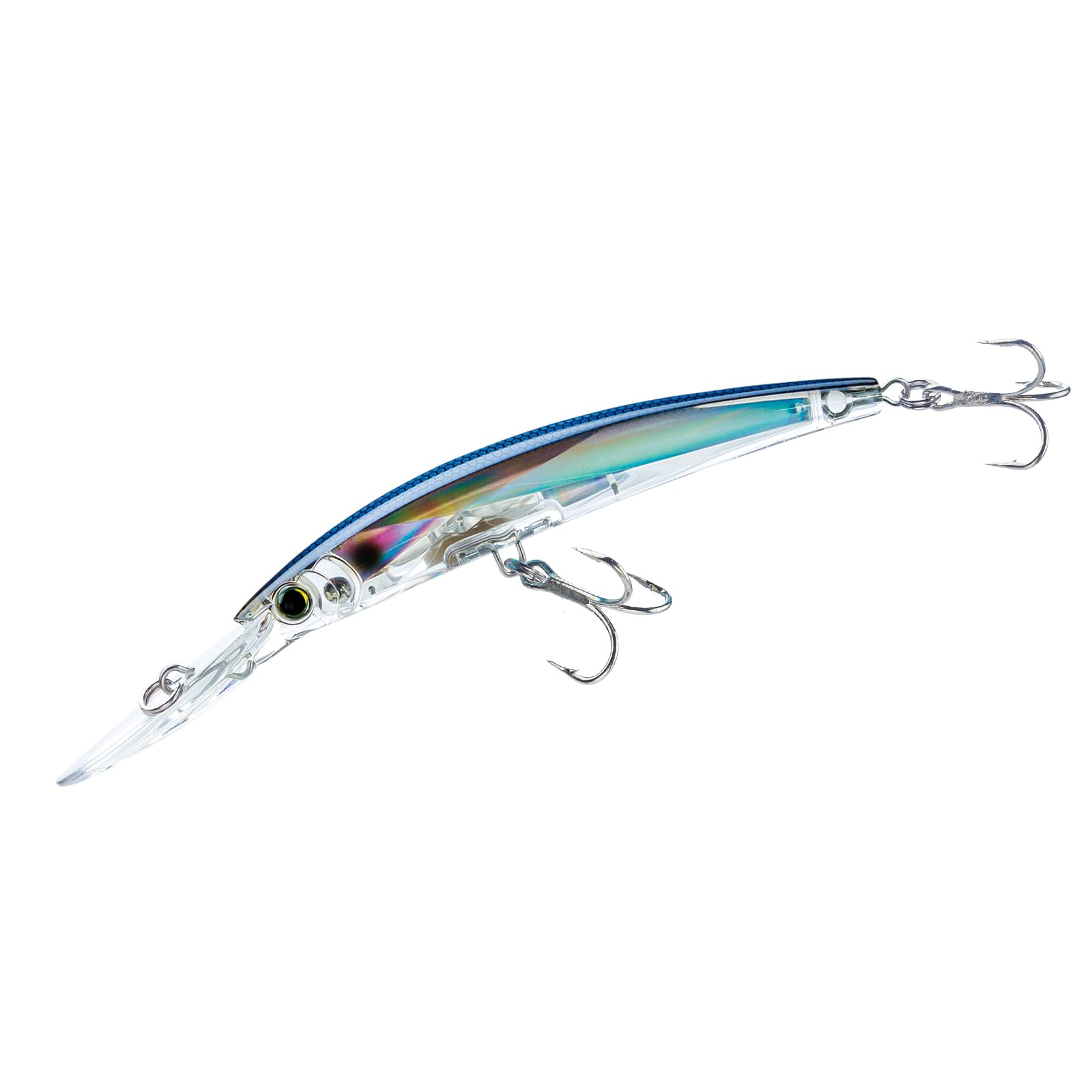 Yo-Zuri 5-1/4-Inch Blue Silver Crystal 3D Minnow Deep Diver Lure, 13 Feet Diver Depth, 7/8oz Weight, Saltwater Fish, 1 Piece