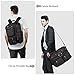 S-ZONE 3-Way Convertible Laptop Backpack Messenger Shoulder Bag Hybrid Briefcase Rucksack Fits 15.6 Inch Laptop for Men/Women