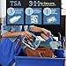 ANRUI Makeup Bags Clear Cosmetic Bag for Women Small Makeup Pouch forTravel Toiletries Organizer Bags Waterproof Travel Liquids Storage Bags, 2. Blue, pkg of 3