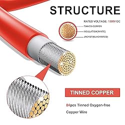 Feotech Twin Wire 50FT Solar Extension Cable