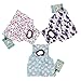 CuteBone Dog Diapers Female 3 Pack Reusable Doggy Diapers with One Suspender for Small Medium Large Dog Period D15M