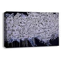 signwin-Canvas Wall Art-Creative Street Art-Canvas Prints Home Artwork Decoration for Living Room,Bedroom - 12x18 inches