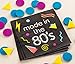 Juvale Made in the 80's Paper Napkins for Birthday Parties (5 x 5 in, Black, 50 Pack) - 80s Centerpiece Decorations - Disposable Party Decor Napkins