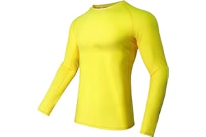 USKOY Men's Rash Guard Long Sleeve Sun Protection UV SPF UPF 50+ Fishing Shirts Lightweight Quick Dry Swim Shirts Nylon