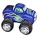 Kicko 8 Inch Dino Plush Car- 1 Piece of Blue Stuffed Big Wheel Toy Car- Safari-Designed Monster Truck- Educational Idea for Babies, Toddlers, Preschoolers and Kids
