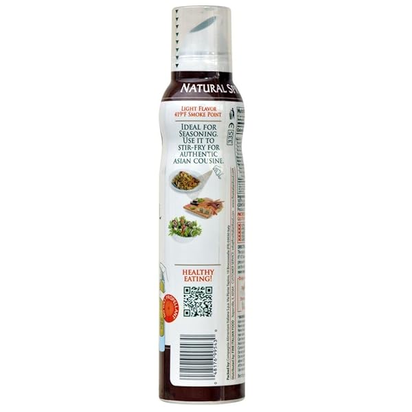 MANTOVA TOASTED SESAME OIL SPRAY, 5 FL. OZ. (PACK OF 1), PRODUCT OF ITALY, ALL-NATURAL, HEART-HEALTHY TOASTED SESAME SEED OIL, IDEAL FOR POKE, FRIED RICE, AND OTHER ASIAN DISHES, VEGAN-FRIENDLY