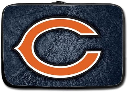 Custom Chicago Bears 15 Inch Laptop / Notebook Computer Laptop Sleeve Twin Sides