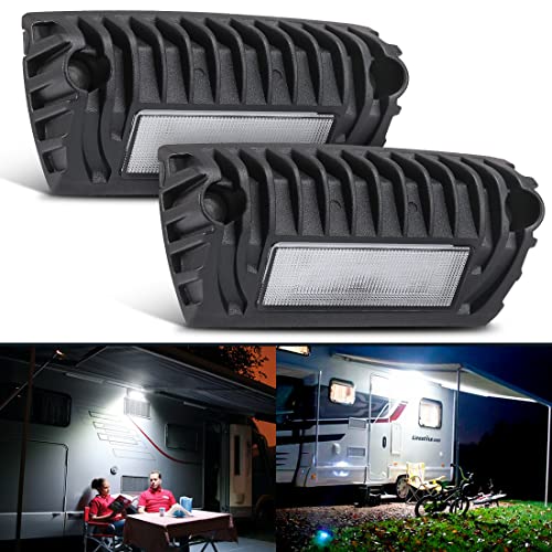 SUPAREE Led RV Lights Exterior, 12 Volt Exterior RV Lights, Led RV Porch Light 750 Lumen Black