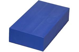 PLASTI-BLOCK ABS Plastic Bar Stock - Navy(Color) Blocks - 2" x 6" x 6" for CNC Machining