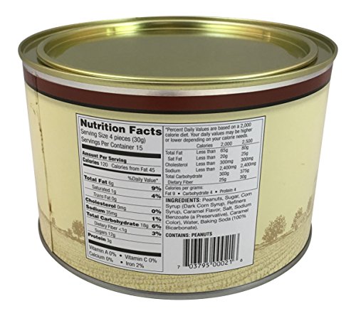Whitley's Homemade Peanut Brittle 24 Ounce Tin