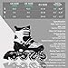 Otw-Cool Adjustable Inline Skates for Kids and Adults, Outdoor Blades Roller Skates with Full Light Up LED Wheels, Safe and Durable Inline Roller Skates for Girls and Boys, Men and Women