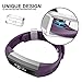 Greeninsync Compatible with Alta Bands,Replacement for Alta Accessory Band Large for Alta/Alta HR/Ace Wristbands W/Metal Clasp and Ultrathin Fastener (Deep-Purple)