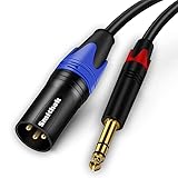 Smithok 1/4 to XLR Cable,Quarter inch(6.35mm) TRS