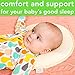 Baby Head Shaping Memory Foam Pillow - 2 Organic Cotton Covers ! - Prevents Newborn and Infant Flat Head Syndrome - Breathable- Protective - Extended Warranty