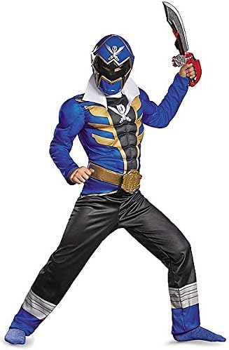 Disguise Saban Super MegaForce Power Rangers Blue Ranger Classic Boys Costume, Large/10-12