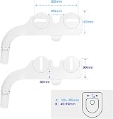 SAMODRA Ultra-Slim Cold Water Bidet Toilet Seat Attachment 0.19in UK view 6