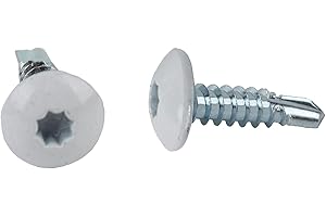 TNITRIB Self Tapping Screws/Self Tapping Sheet Metal Screws for Cargo Trailer Exterior Screws OEM #10 x 3/4 Enclosed Trailer Screws-150 Pack(White)