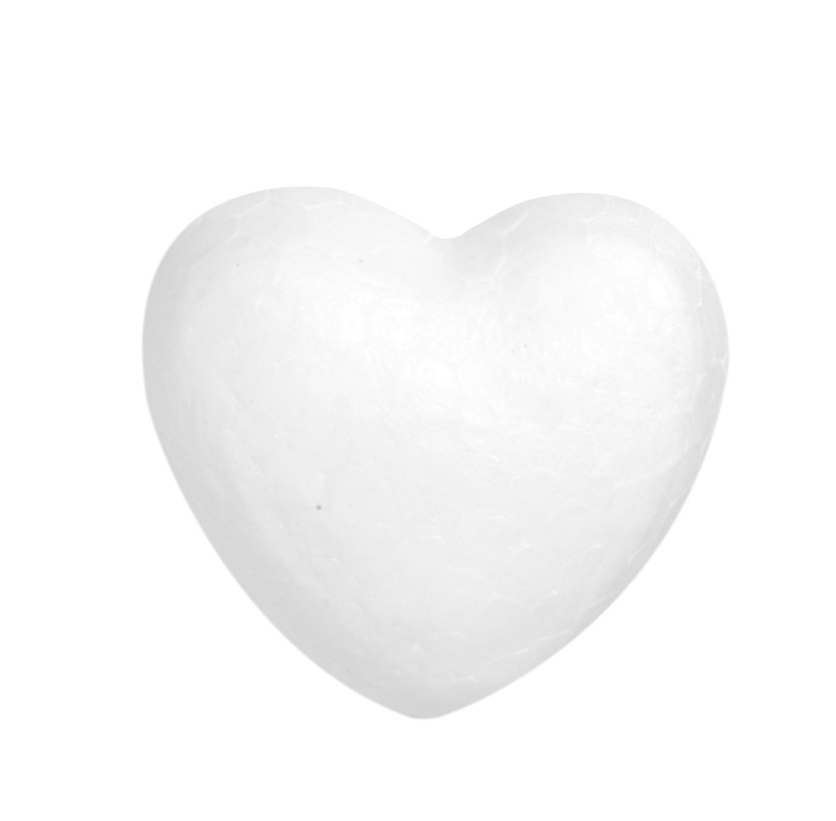 Glorex Styrofoam Polystyrene Hearts Frame, White, 6 x 5 x 2 cm
