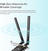 TP-Link AX1800 PCI Express Adapter 802.11ax WiFi 6 PCIe view 3