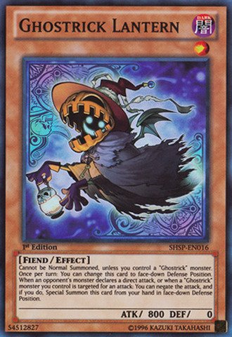 Yu-Gi-Oh! - Ghostrick Lantern (SHSP-EN016) - Shadow Specters - Unlimited Edition - Super Rare