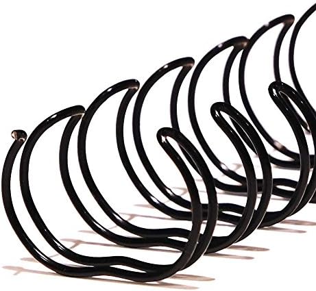 1/4 3: 1 Black Twin Loop Binding Wires (QTY 100) by Lamination Depot