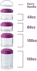 BlenderBottle GoStak Food Storage Containers for