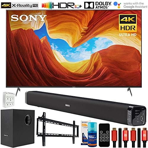 Sony Xbr65x900h 65 Inch X900h 4k Ultra Hd Full Array Led Smart Tv 2020 Model Bundle With Deco Gear Home Theater Soundbar With Subwoofer Wall Mount Accessory Kit 6ft 4k Hdmi 2 0