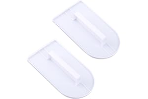 2pcs Fondant Smoother Tool, Professional Cake Scraper Smoother Plastic Icing Smoothing Paddle for Cake Decorating Sculpting B
