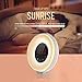 Bioxo Sunrise Simulation Alarm Clock, 5 Colors Atmosphere Lamp Wake-up Light, 3-Brightness Bedside Light, Touch Control Morning Alarm Light with Nature Sounds & FM Radio White