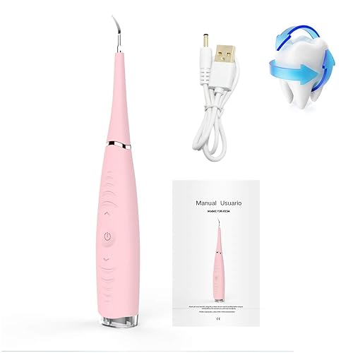 Sarro Dental Limpieza Dental kit Xpreen Blanqueamiento Dental kit Dientes Dentales que Blanquea Kit de Blanqueamiento de Dientes Eliminar Mancha Dientes Eliminar Cálculo Dientes 3 Modos Rosa