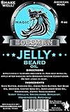 Complete Facial Hair Care Kit - Magic Scent - Jelly Beard Oil, Relax Beard Balm, Fortify Intense Beard Conditioner, Mudstache Mustache Wax and Metal Beard & Mustache Comb included by Bossman Brands