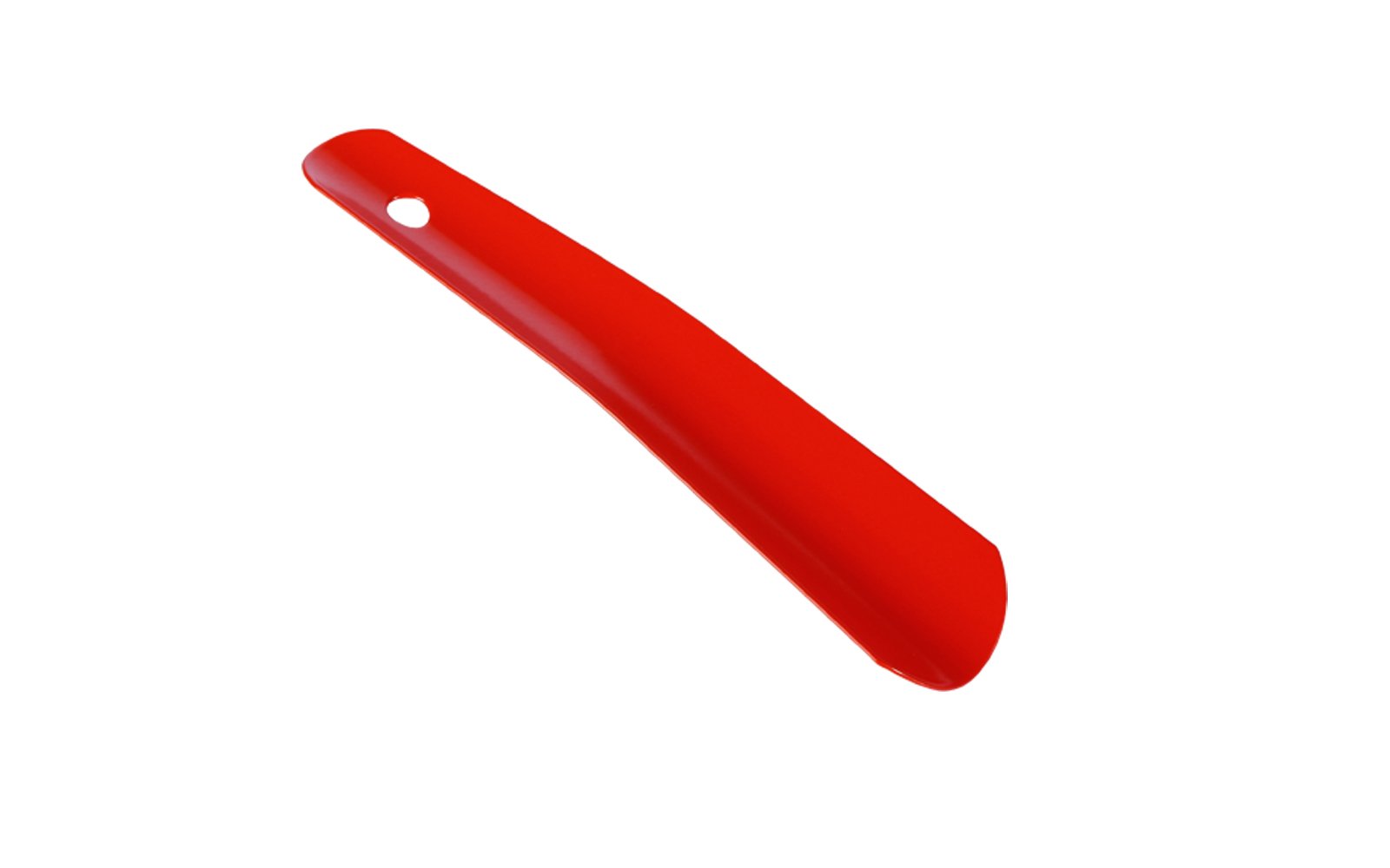 Finest Shoe Horn Boot Horn for Men and Women, Colourful, Durable Metal, Short Handled, by Kaps, Many Colours, Red, 17 cm - 6.70 inch