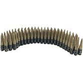 SHERCHPRY Plastic Fake Bullet Belt for Men and Women 60 in Easter Cosplay Costume Accessories Army Soldier Ammo Costume Accessories Toy for Pirate Hunter Outfits can Separate to Bracelets and Anklets